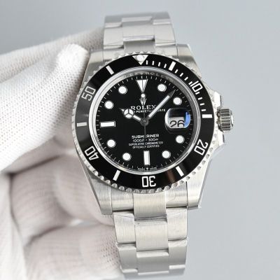 Rolex Submariner 41mm 3235 Movement 904L Steel Black Bezel Watch